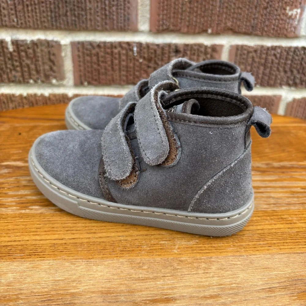 Cienta Sneaker Booties Kids 8 (25) Gray Leather Comfort Casual Shoes